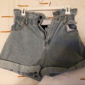 Forever 21 - Paperbag Light Denim Shorts